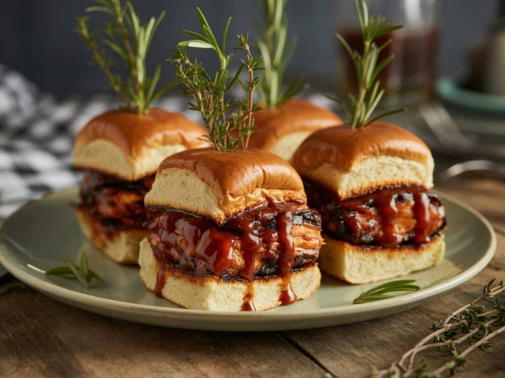 Hickory Smoked BBQ Sauce – The Best Bold Flavor for BBQ Lovers 7 Jackfruit sliders with hickory BBQ sauce