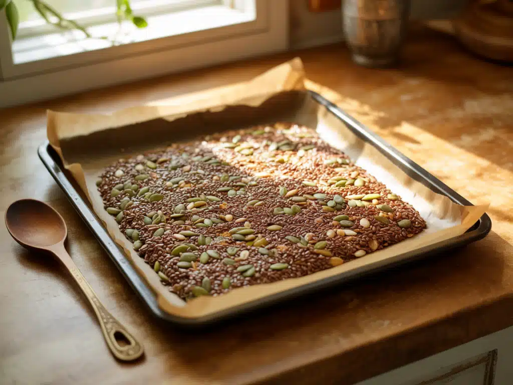 Bariatric Seed Recipe: The Best 2025 High-Fiber Mix for Weight Loss 9 bariatric seed mix baking on sheet pan