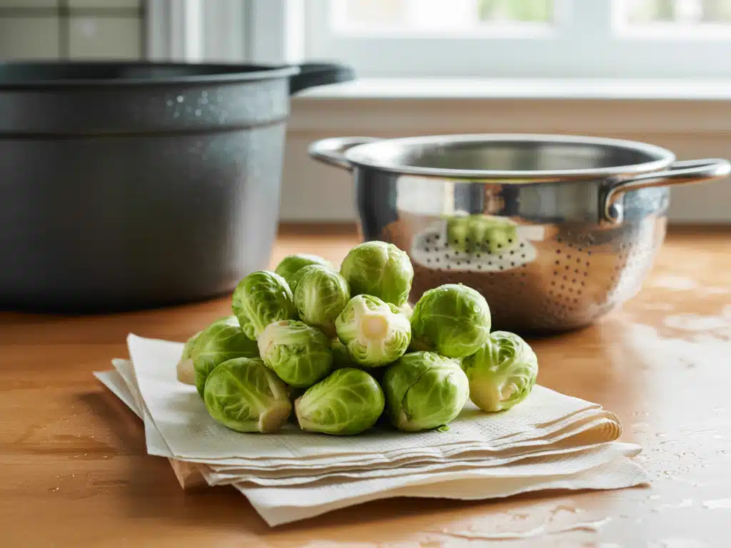 Brussel Sprouts and Ham Quiche – The Ultimate Savory Delight for Any Meal 7 blanching brussel sprouts for quiche