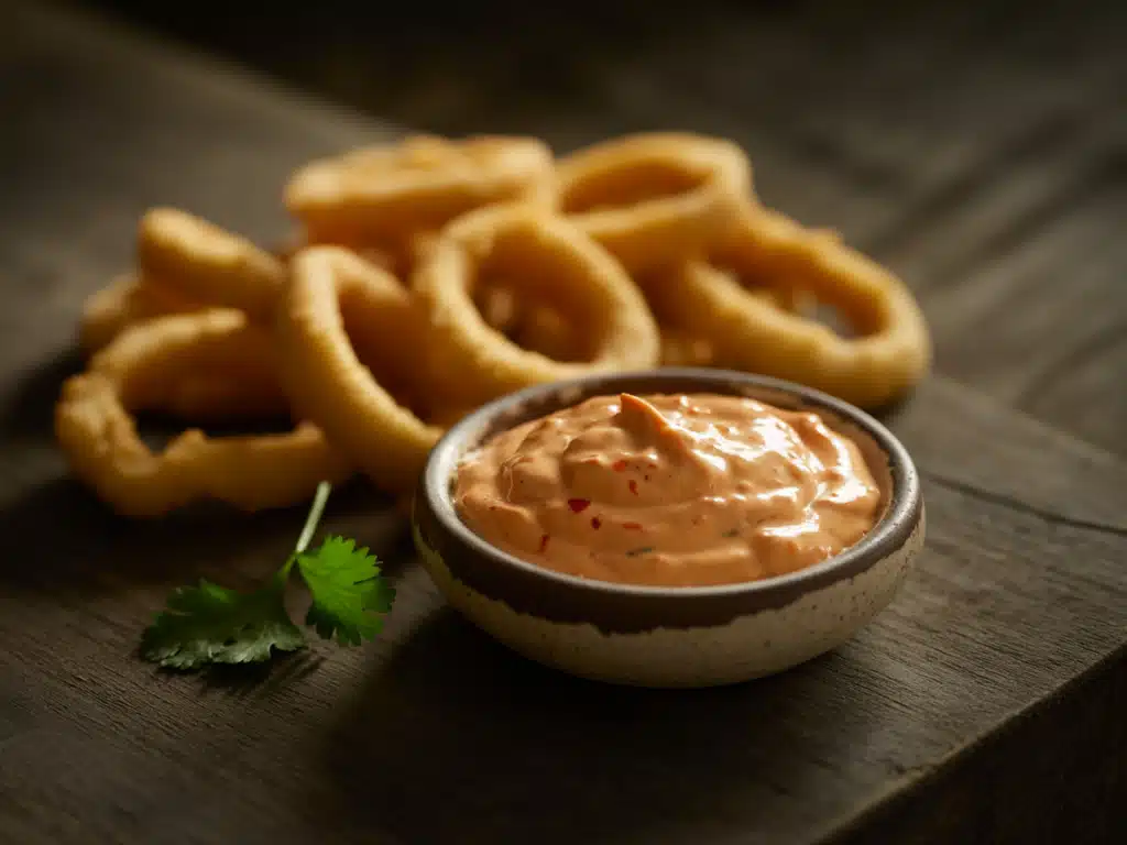 Calamari Dipping Sauce – The Best 7 Sauces You Must Try Now 5 Chipotle mayo dipping sauce with fried calamari