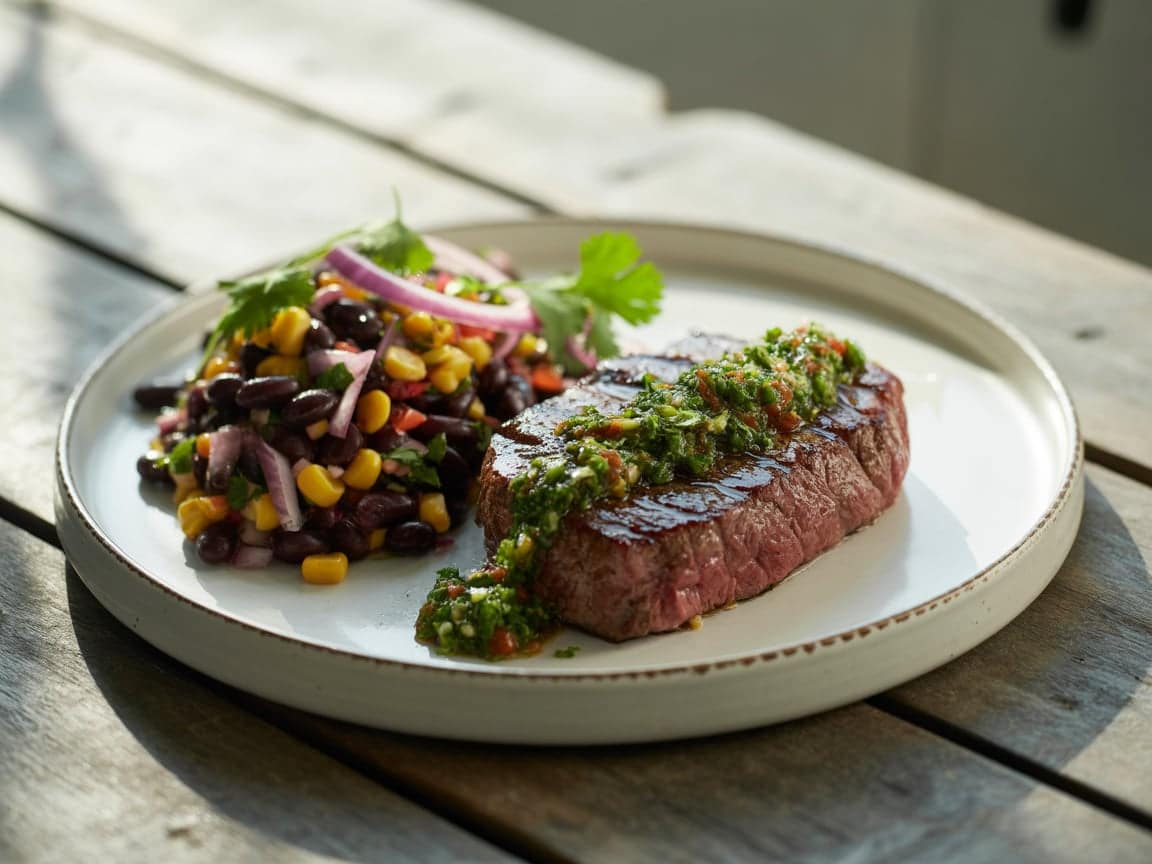 Steak Chimichurri Dense Bean Salad Recipe – The Best Combo!