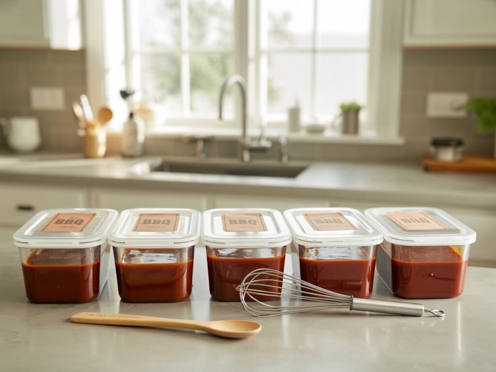Hickory Smoked BBQ Sauce – The Best Bold Flavor for BBQ Lovers 8 BBQ sauce frozen in trays for storage