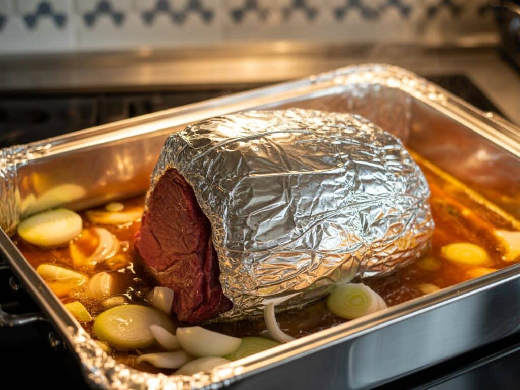 Baked Corned Beef Cabbage: The Ultimate Oven-Roasted Comfort Dish 2 oven baked corned beef in foil