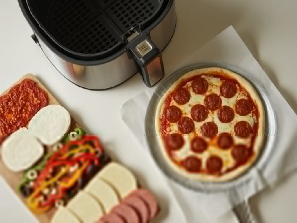 Air Fryer Tortilla Pizza – The Ultimate Quick & Crispy Recipe Guide 6 assembling air fryer tortilla pizza step by step