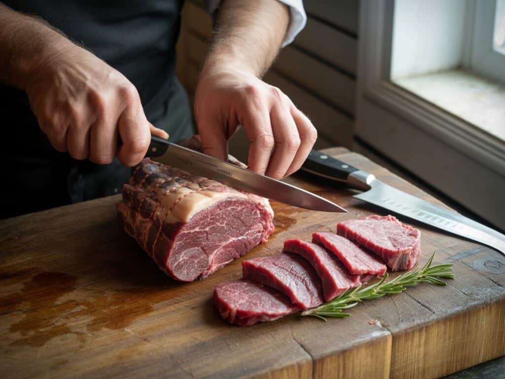 Beef Tenderloin Medallions – The Ultimate Guide to Cooking Perfect Medallions 5 Trimming beef tenderloin into medallions